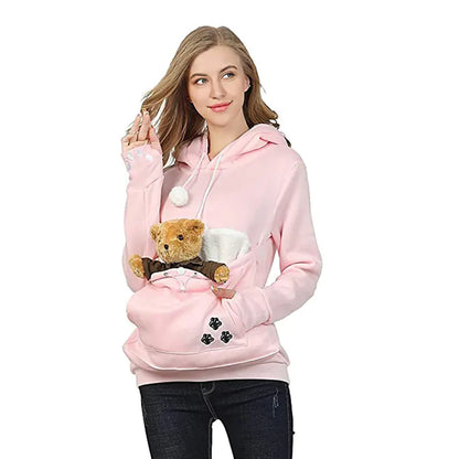 Pet-friendly Hooded Sweatshirt for Dogs and Cats