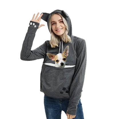 Pet-friendly Hooded Sweatshirt for Dogs and Cats