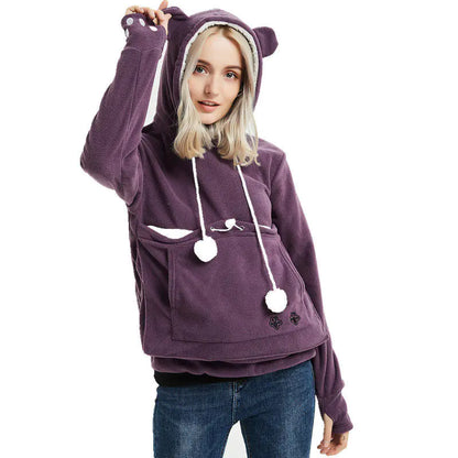 Pet-friendly Hooded Sweatshirt for Dogs and Cats